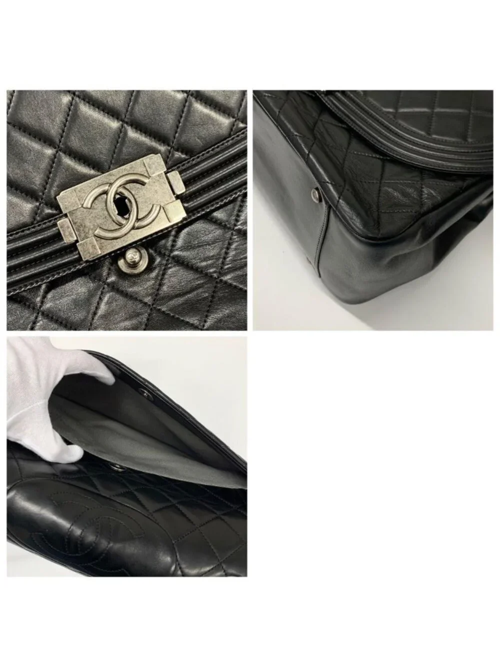 Chanel Quilted Cocomark Boy Chain Shoulder Bag